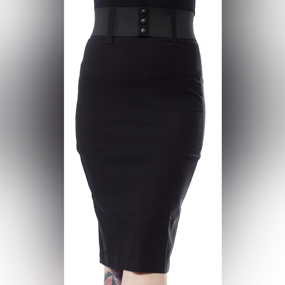 Black pencil skirt